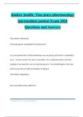 shadow health&colon; Tina jones pharmacology intermediate patient Exam 2026 Questions and Answers