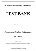 Test Bank &mdash; Consumer Behaviour&comma; 7th Edition &mdash; Michael R&period; Solomon &mdash; ISBN 9781292116754