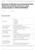 SDI Scuba Certification Exam Study Guide Exam &lpar;2025&rpar; Exam Questions & Answers &vert; Latest Already Graded A&plus; UPDATE 2025&vert;2026&excl;&excl;
