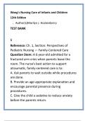 Wong&rsquo;s Nursing Care of Infants and Children 12th Ed Test Bank &mdash; Marilyn J&period; Hockenberry &vert; 20 NCLEX&sol;HESI Questions per Chapter&comma; Answers & Rationale