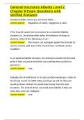 General Insurance Alberta Level 2 Chapter 8 Exam Questions with Verified Answers&period;docx