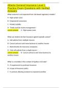 Alberta General Insurance Level 1 Practice Exam Questions with Verified Answers&period;docx