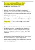 General Insurance Chapter Exam Questions with Verified Answers&period;docx