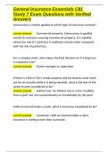 General Insurance Essentials C81 Study 7 Exam Questions with Verified Answers&period;docx