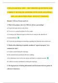 CDFA EXAM 2024&ndash;2025 &ndash; 300 VERIFIED QUESTIONS AND CORRECT DETAILED ANSWERS WITH EXPLANATIONS &vert;&vert; 100&percnt; GUARANTEED PASS <RECENT VERSION>