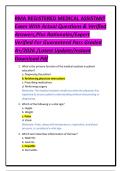 RMA REGISTERED MEDICAL ASSISTANT Exam With Actual Questions & Verified Answers&comma;Plus Rationales&sol;Expert Verified For Guaranteed Pass Graded A&plus;&sol;2026 &sol;Latest Update&sol;Instant Download Pdf