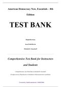 Test Bank &mdash; American Democracy Now&comma; Essentials&comma; 8th Edition &mdash; Brigid Harrison&comma; Jean Harris & Michelle Deardorff 