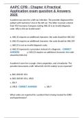 AAPC CPB - Chapter 4 Practical Application exam question & Answers 2025&period;docx
