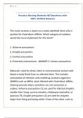 Practice Nursing Students NZ Questions with 100&percnt; Verified Answers&period;