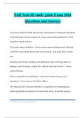SAR Tech III study guide Exam 2026 Questions and Answers
