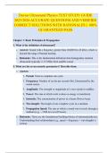 Davies Ultrasound Physics TEST STUDY GUIDE  2025&sol;2026 ACCURATE QUESTIONS AND VERIFIED  CORRECT SOLUTIONS WITH RATIONALES &vert;&vert; 100&percnt;  GUARANTEED PASS
