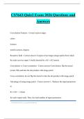 CS7643-Quiz2 Exam 2026 Questions and Answers