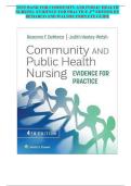 TEST BANK for Community & Public Health Nursing&colon; Evidence for Practice&comma; 4th NA Ed by Rosanna DeMarco & Judith Healey-Walsh &vert; Latest Update 2025&sol;2026 &vert; Verified Nursing Resource