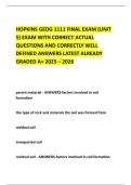 HOPKINS GEOG 1111 FINAL EXAM &lpar;UNIT 5&rpar; EXAM WITH CORRECT ACTUAL QUESTIONS AND CORRECTLY WELL DEFINED ANSWERS LATEST ALREADY GRADED A&plus; 2025 &ndash; 2026