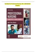 Test Bank Professional Nursing Concepts and Challenges 10th Edition 2025&sol;2026 Beth Perry Black with Solution Questions and Answers Complete Study Material