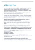 SPEA-E 363 Final  Questions and Answers Best rated A&plus; Guaranteed Success Latest Update