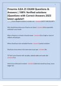 Firearms ILEA 25 EXAM Questions & Answers &vert; 100&percnt; Verified solutions &vert;Questions with Correct Answers 2025 latest update&excl;&excl;