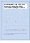 Tanium Essentials EXAM &lpar;2025&sol;2026&rpar; Updated&colon; EXAM QUESTIONS WITH ACCURATE ANSWERS &vert; GET IT RIGHT&excl;&excl;