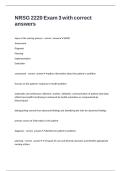 NRSG 2220 Exam 3 with correct answers