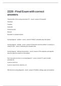 2220 - Final Exam with correct answers 
