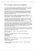 PSY 318 EXAM 2 QUESTIONS & ANSWERS