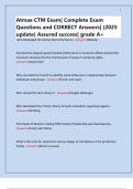 Atmae CTM Exam&vert; Complete Exam Questions and CORRECT Answers&vert; &lpar;2025 update&rpar; Assured success&vert; grade A&plus;