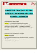 CMY3702 ULTIMATE ALL ACTUAL 2025&sol;2026 QUESTIONS AND 100&percnt; CORRECT ANSWERS