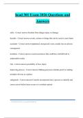 hcad 301 Exam 2026 Questions and Answers