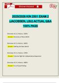2025&sol;2026 KIN 2501 EXAM 2 &lpar;JACOBSEN&comma; LSU&rpar; ACTUAL Q&A 100&percnt; PASS