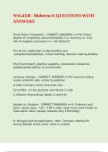 NSG4330 - Midterm -1 QUESTIONS WITH ANSWERS