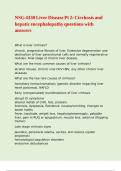 NSG 4330 Liver Disease Pt 2- Cirrhosis and hepatic encephalopathy questions with answers&period;