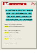 PACKAGE DEAL&colon;&colon;&colon; KIN 2501 EXAMS WITH FINALS ACTUAL 2025&sol;2026 Q&A 100&percnt; PASS