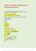 N4341 - Exam 1 &lpar;OB - Hoolapa&comma;Welch&rpar; questions with answers