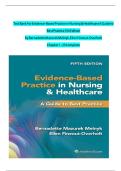 Test Bank for Evidence-Based Practice in Nursing & Healthcare&colon; A Guide to Best Practice &lpar;5th Edition&rpar; Authors&colon; Bernadette Mazurek Melnyk&comma; Ellen Fineout-Overholt