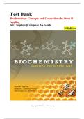 Biochemistry Concepts and Connections 1st Edition Test Bank &vert; Appling &vert; All Chapters &vert; Complete A&plus; Guide