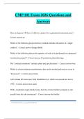 CMP 101 Exam 2026 Questions and Answers