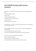 ACC 406 BYU exam with correct answers