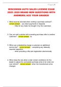WISCONSIN AUTO SALES LICENSE EXAM  2025 2026 BRAND NEW QUESTIONS WITH  ANSWERS&vert; ACE YOUR GRADES&excl;