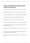 Electrical Installation 2365 exam 210 with correct answers