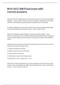 BYU ACC 406 Final exam with correct answers