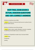 IHOP FINAL EXAM &lpar;EXAM 3&rpar; ACTUAL 2025&sol;2026 QUESTIONS AND 100&percnt; CORRECT ANSWERS
