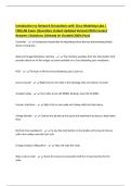Introduction to Network Simulations with Cisco Modeling Labs &vert; CMLLAB Exam &vert;Questions &lpar;Latest Updated Version&rpar; With Correct Answers &vert;Solutions &vert;Already A&plus; Graded &lpar;100&percnt; Pass&rpar;