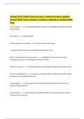 Nevada Life & Health Insurance Exam &vert;Questions &lpar;Latest Updated Version&rpar; With Correct Answers &vert;Solutions &vert;Already A&plus; Graded &lpar;100&percnt; Pass&rpar;
