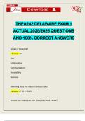 THEA242 DELAWARE EXAM 1 ACTUAL 2025&sol;2026 QUESTIONS AND 100&percnt; CORRECT ANSWERS