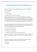 PTI 2 final exam with accurate detailed answers & rationales 