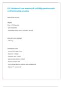 PTI 2 Midterm Exam- master &lpar;LEAH1099&rpar; questions with verified detailed answers