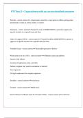PTI Test 2 &plus; 3 questions with accurate detailed answers