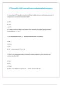 PTI Level 1 & 2 Exam with accurate detailed answers
