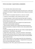 PSYS 318 EXAM 1 QUESTIONS & ANSWERS