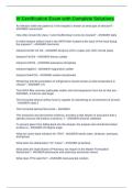 IV Certification Exam with Complete Solutions